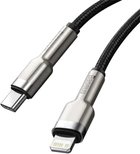 Kabel Baseus Cafule Series Metal Data Cable Type-C to iP PD 20 W 2 m Black (CATLJK-B01) - obraz 4