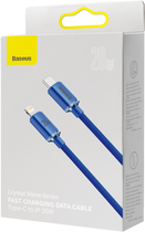 Kabel Baseus Crystal Shine Series Fast Charging Data Cable Type-C to iP 20 W 1.2 m Blue (CAJY000203) - obraz 8