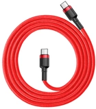 Kabel Baseus Cafule Type-C 3 A PD 2.0 60 W Flash Charging 2.0 m Red (CATKLF-H09) - obraz 1