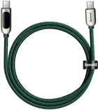Kabel Baseus Display Fast Charging Data Cable Type-C to Type-C 100 W 2 m Green (CATSK-C06) - obraz 2