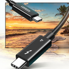 Kabel Ugreen US501 USB 4.0 Thunderbolt Type-C M-M 8K/40 Gb/s 0.8 m Black (6957303833894) - obraz 4