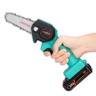 Міні пила Mini Electric Chain Saw для обрізання дерев та розпилу дров 24V (1001OP146)