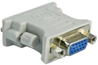Adapter Akyga DVI-I - VGA M/F White (5901720130693) - obraz 1