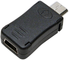 Adapter LogiLink mini-USB - USB micro-USBlack (4052792006179) - obraz 1