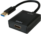 Adapter LogiLink USB Type-A - HDMI Black (4052792034035) - obraz 1