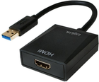 Адаптер LogiLink USB Type-A - HDMI Black (4052792034035) - зображення 1