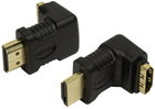 Адаптер кутовий LogiLink HDMI - HDMI F/M Black (4052792005905) - зображення 1