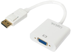 Adapter LogiLink DisplayPort 1.2 - VGA (Active Type) White (4052792032789) - obraz 1