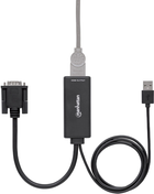 Adapter Manhattan VGA - USB Type-A - HDMI Black (766623152426) - obraz 2