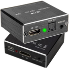 Adapter extraktor Techly 2CH LPCM HDMI 4K UHD 3D Black (8054529025749) - obraz 1