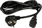 Kabel zasilający Akyga CEE 7/7 - IEC C13 10A 3 m Black (5901720130853) - obraz 1