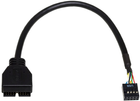 Kabel adapter Akyga IDE20P - IDE10 M/F 0.2 m Black (5901720132055)