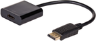 Кабель адаптер Akyga HDMI - DisplayPort F/M 0.15 м Black (5901720130624) - зображення 1