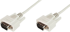 Kabel szeregowy Digitus D-Sub - D-Sub M/M 3 m Beige (4016032301172) - obraz 1