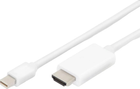 Кабель адаптер Digitus mini DisplayPort - HDMI A M/M 3 м White (4016032438632) - зображення 1