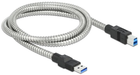 Кабель Delock USB Type-A - USB Type-B M/M 1 м Silver (4043619867783) - зображення 2