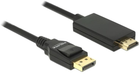 Кабель адаптер Delock DisplayPort - HDMI M/M 3 м Black (4043619853182) - зображення 1