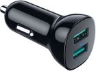Автомобільний зарядний пристрій Choetech C0051-BK 2 USB Type-А QC3.0 (6971824976120) - зображення 1