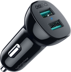 Автомобільний зарядний пристрій Choetech C0051-BK 2 USB Type-А QC3.0 (6971824976120) - зображення 3
