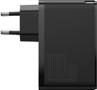 Ładowarka sieciowa Baseus GaN2 Pro 100 W 2 x USB/2 x USB Type C Quick Charge 4+ Power Delivery Black (CCGAN2P-L01) - obraz 2