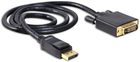 Кабель Delock DisplayPort - DVI-D M/M 1 м Black (4043619825905) - зображення 2