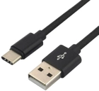 Kabel Everactive USB Type-A - USB Type-C M/M 0.3 m Black (5903205771155) - obraz 1