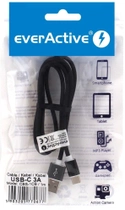 Kabel Everactive USB Type-A - USB Type-C M/M 1 m Black (5903205770677) - obraz 2