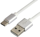 Kabel Everactive USB Type-A - USB Type-C M/M 1 m White (5903205770707) - obraz 1