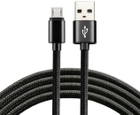 Kabel Everactive USB Type-A - micro-USB M/M 2 m Black (5903205771544) - obraz 3