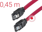 Kabel Hama SATA III M/M 0.45 m Red (4007249545749) - obraz 1