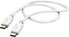 Kabel Hama USB Type-C -USB Type-C M/M 1 m White (4047443412126) - obraz 1