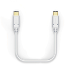 Kabel Hama USB Type-C -USB Type-C M/M 0.2 m White (4047443412355) - obraz 2