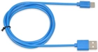 Kabel iBOX USB Type-A - USB Type-C M/M 1 m Blue (5901443055730) - obraz 1