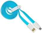 Kabel iBOX USB Type-A - micro-USB M/M 1 m Blue (5901443052012) - obraz 1