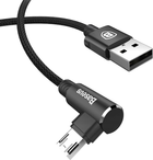 Kabel kątowy LogiLink USB Type-A - micro-USB M/M 0.3 m Black (4052792052688) - obraz 2