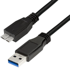 Кабель LogiLink USB Type-A 3.0 - micro-USB M/M 0.6 м Black(4052792001006) - зображення 1