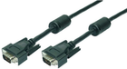 Kabel LogiLink VGA M/M 1.80 m Black (4260113560181) - obraz 1