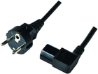 Kabel zasilający LogiLink CEE7/7 - C13 M/F 3 m Black (4052792038910) - obraz 1