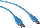 Kabel Maclean USB Type-A 3.0 A - USB Type-A 3.0 3 m Blue (5902211105282) - obraz 1