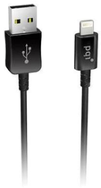Kabel PQI USB Type-A - Lightning 1 m Black (4716329674049) - obraz 1