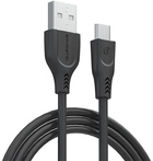 Kabel Somostel USB Type-A - USB Type-C 3.1A 3 m Black (5902012966792) - obraz 1