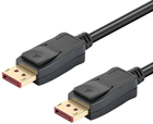 Kabel Techly DisplayPort 1.4 M/M 3 m Black (8051128109283) - obraz 1