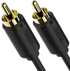 Kabel Unitek 2 x RCA - 2 x RCA M/M 1.5 m Black (4894160021557) - obraz 1