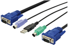 Kabel Digitus 2 x VGA - 2 x PS/2 + USB 5 m Black(4016032329961) - obraz 1