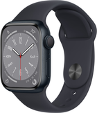 Smartwatch Apple Watch Series 8 GPS + Cellular 41mm Midnight Aluminium Case with Midnight Sport Band (APL_MNHV3/A) - obraz 1