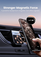 Samochodowy uchwyt do telefonu Ugreen LP290 Waterfall-Shaped Magnetic Black (6957303893171) - obraz 2