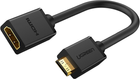 Перехідник Ugreen mini HDMI Male to HDMI Female Adapter Cable 22 см Black (6957303821372) - зображення 1