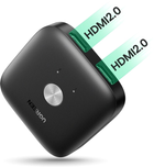 Rozdzielacz Ugreen CM333 HDMI 2.0 2 x 1 Switcher Black (6957303881260) - obraz 3