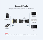 Adapter Ugreen DVI 24+5 Male to VGA Female Converter Black (6957303821228) - obraz 10