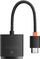 Adapter Baseus Lite Series HDMI to VGA Black (WKQX010001) - obraz 3